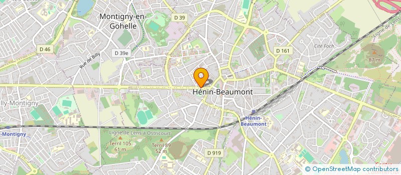 localisation de l'entreprise MONSIEUR SIMON VLIEGHE  HENIN-BEAUMONT