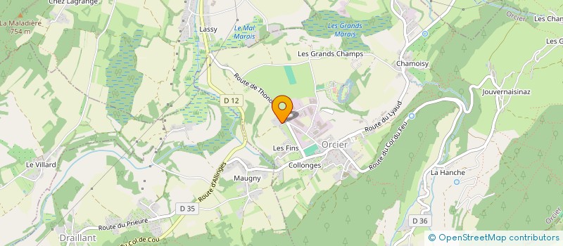 localisation de l'entreprise MONSIEUR SIMON VOISIN  ORCIER