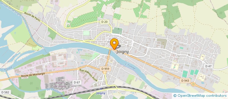 localisation de l'entreprise MONSIEUR SIMON WU à JOIGNY