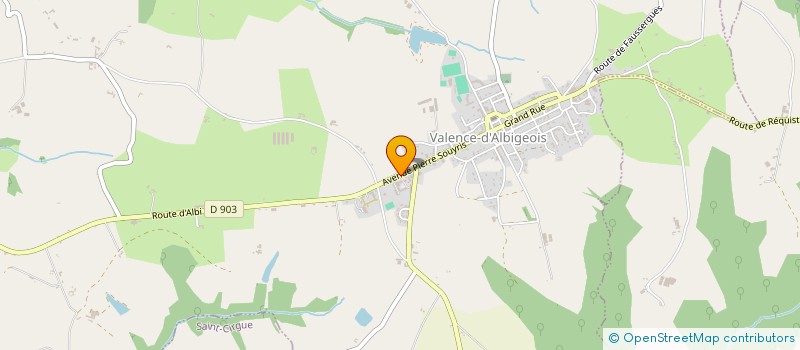 localisation de l'entreprise MONSIEUR SIMON ZWARYCZ  VALENCE-D'ALBIGEOIS