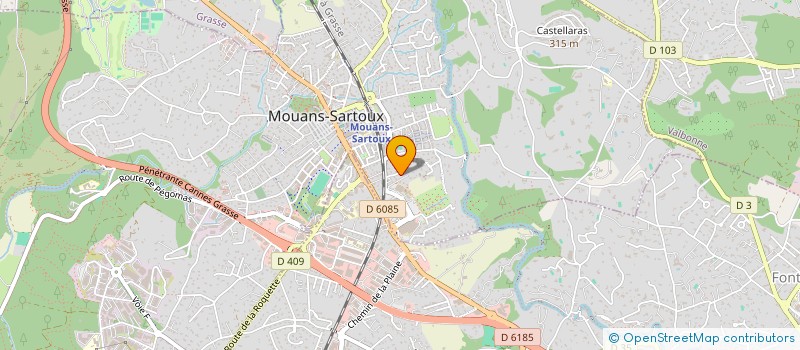 localisation de l'entreprise MONSIEUR SIMONE VALLICELLI  MOUANS-SARTOUX