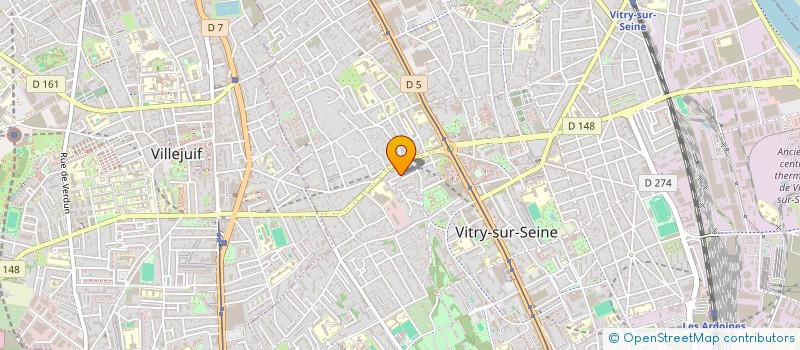 localisation de l'entreprise MONSIEUR SIMONE VERNA  VITRY-SUR-SEINE