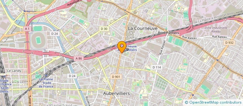 localisation de l'entreprise MONSIEUR SIMPLICE KPAIBE à LA COURNEUVE