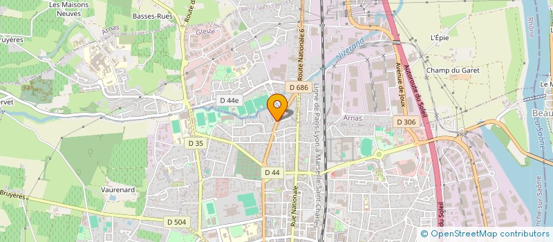 localisation de l'entreprise MONSIEUR SINAN ERTEN  VILLEFRANCHE-SUR-SAONE