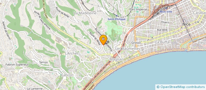 localisation de l'entreprise MONSIEUR SINAWI MEDINE à NICE