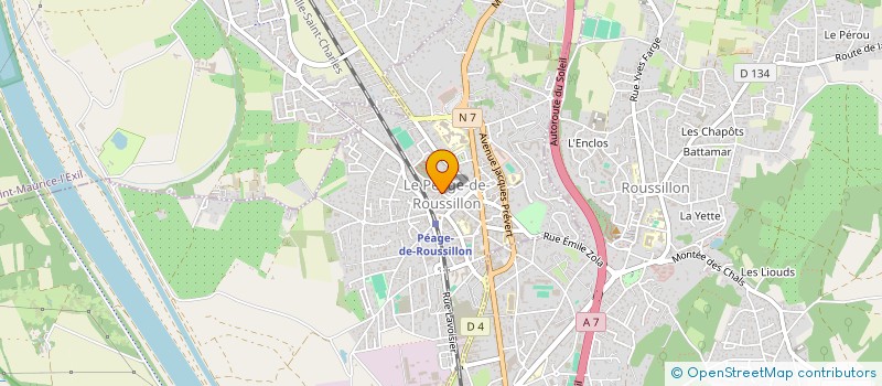 localisation de l'entreprise MONSIEUR SINAY KADIROV  LE PEAGE-DE-ROUSSILLON