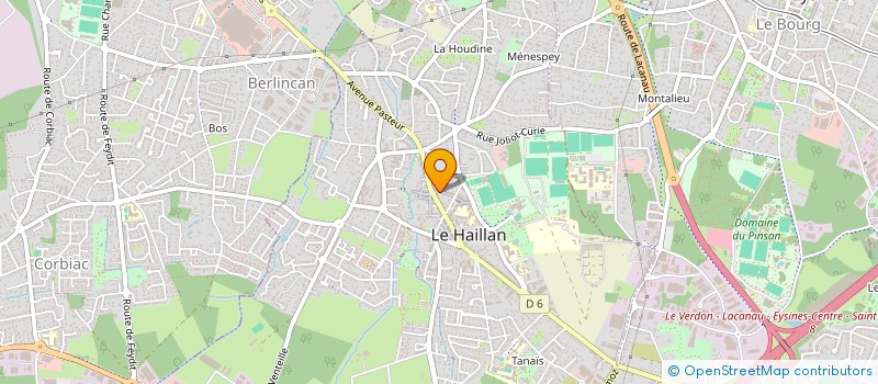 localisation de l'entreprise MONSIEUR SINDBAD ACOSTA  LE HAILLAN