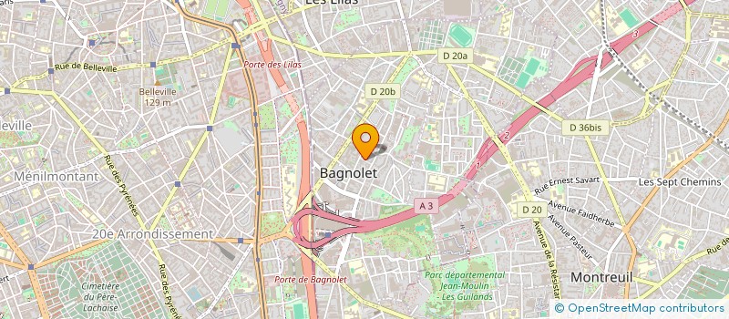 localisation de l'entreprise MONSIEUR SINGH AMARJIT à BAGNOLET