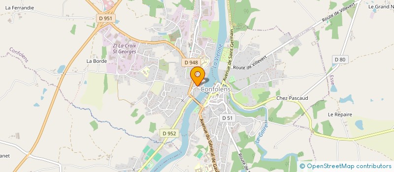 localisation de l'entreprise MONSIEUR SINILILJA MANNINEN  CONFOLENS