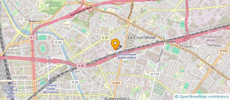 localisation de l'entreprise MONSIEUR SIPU UDDIN à LA COURNEUVE