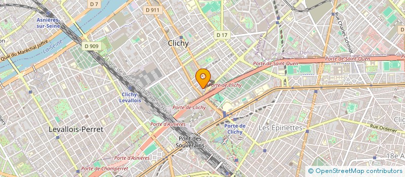 localisation de l'entreprise MONSIEUR SIRADJI ABDOU à CLICHY