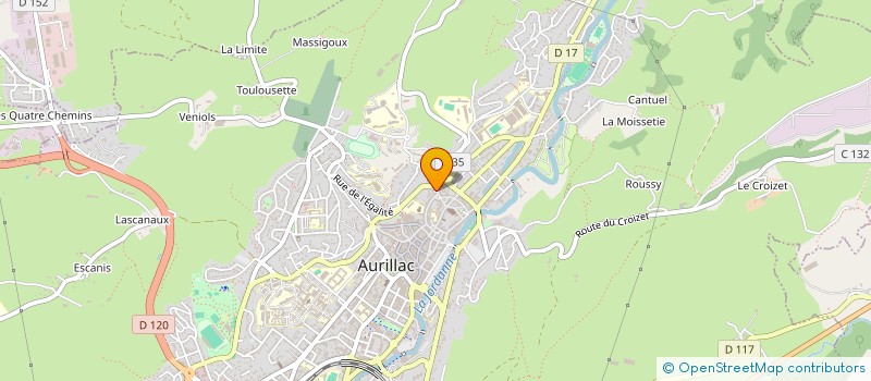 localisation de l'entreprise MONSIEUR SIRADJI WONE à AURILLAC