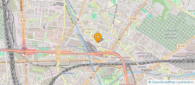 localisation de l'entreprise MONSIEUR SIRAMAN SAWADOGO  AUBERVILLIERS