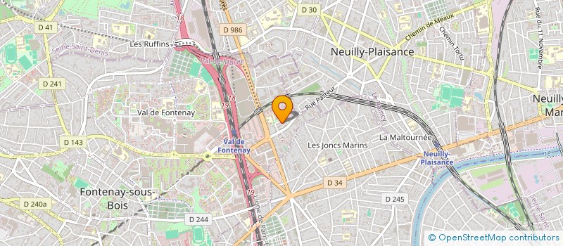 localisation de l'entreprise MONSIEUR SIRATIGUI CAMARA à FONTENAY-SOUS-BOIS