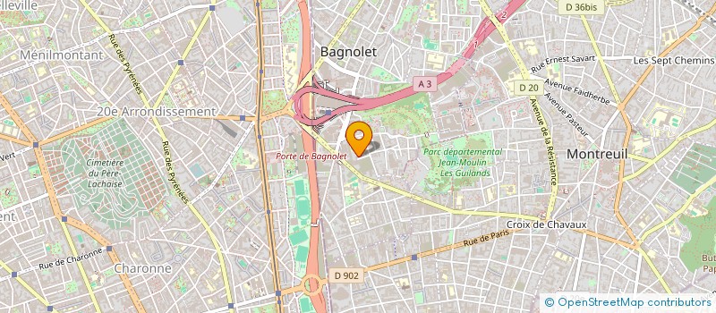 localisation de l'entreprise MONSIEUR SIRIFE CISSE à BAGNOLET