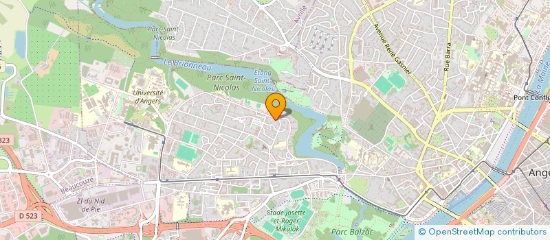 localisation de l'entreprise MONSIEUR SIRIKI OUATTARA à ANGERS