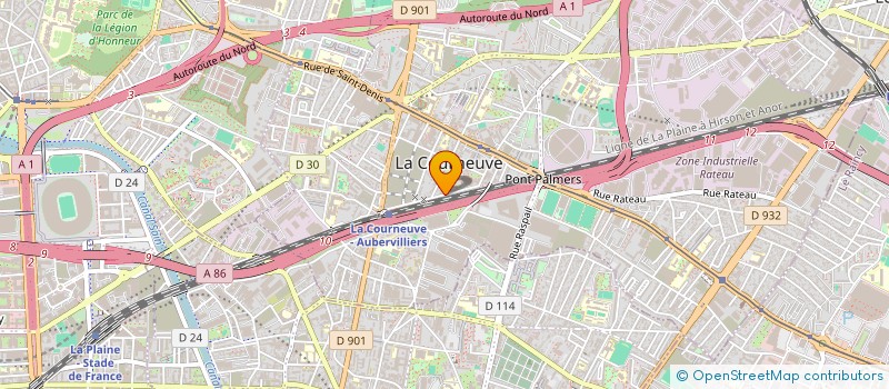 localisation de l'entreprise MONSIEUR SISAVANG SISOMBAT à LA COURNEUVE