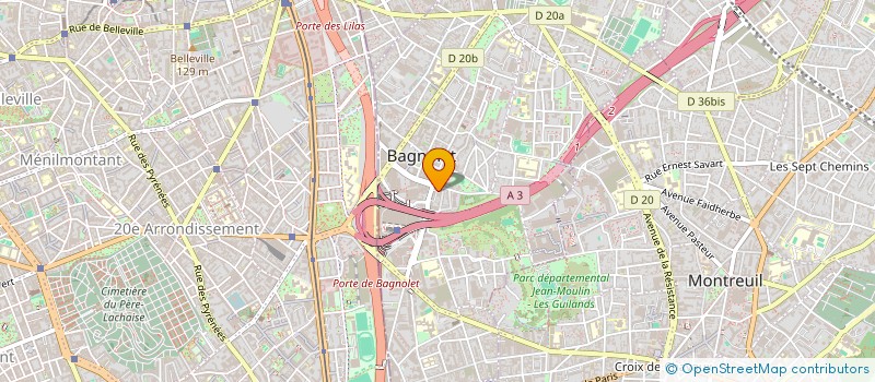 localisation de l'entreprise MONSIEUR SISSANONKESIEBE TRAORE à BAGNOLET