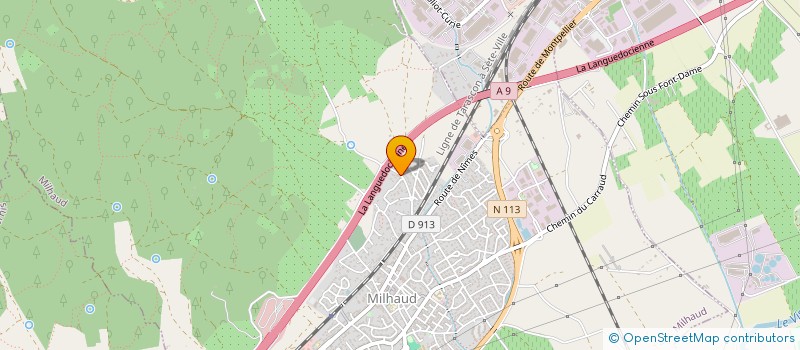 localisation de l'entreprise MONSIEUR SIVAGAMI SIVAME  MILHAUD