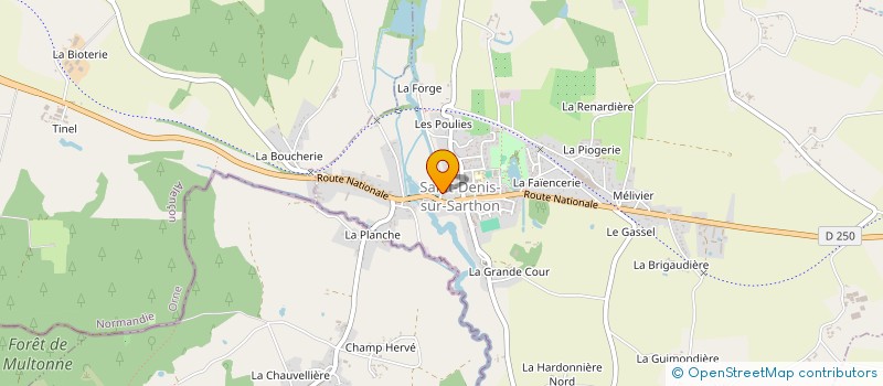 localisation de l'entreprise MONSIEUR SKANDER KALLEL à SAINT-DENIS-SUR-SARTHON