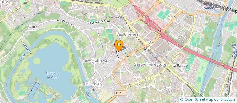 localisation de l'entreprise MONSIEUR SKENDER CHATTI  CERGY