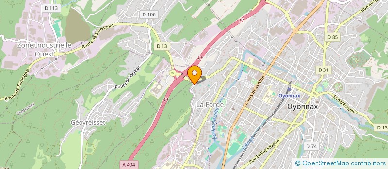 localisation de l'entreprise MONSIEUR SKENDER DARDHISHTA à OYONNAX