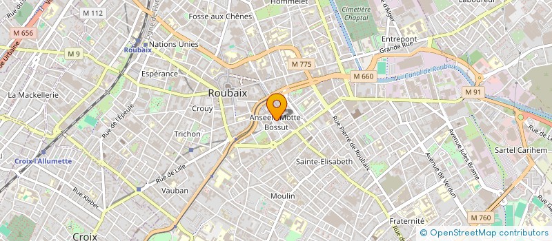 localisation de l'entreprise MONSIEUR SLAH HAJI  ROUBAIX