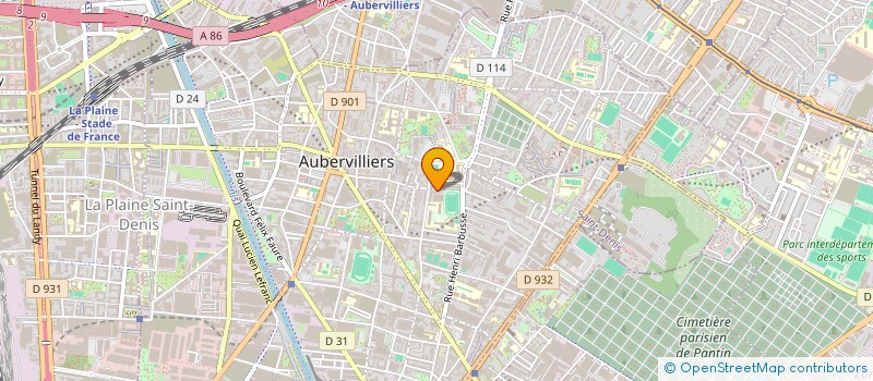 localisation de l'entreprise MONSIEUR SLAHEDDINE AYARI  AUBERVILLIERS