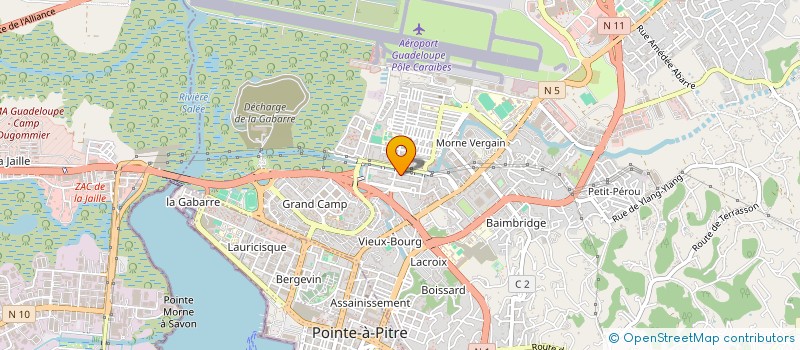 localisation de l'entreprise MONSIEUR SLAI JHON  LES ABYMES