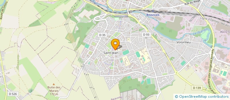 localisation de l'entreprise MONSIEUR SLATER SCHELCHER  BEAUVAIS