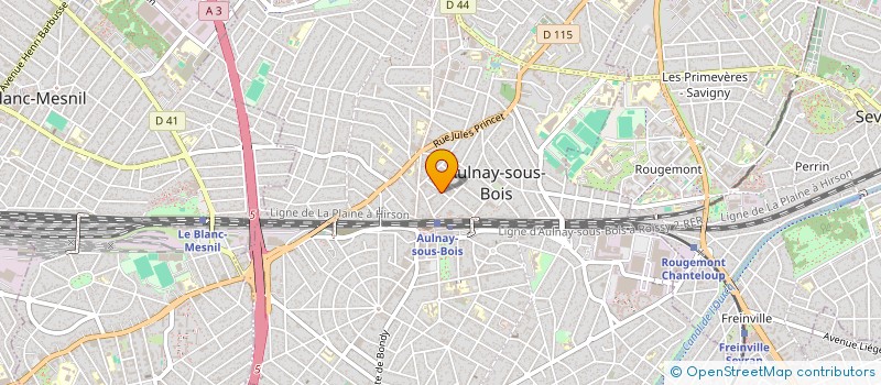 localisation de l'entreprise MONSIEUR SLAVELIE ARSENI à AULNAY-SOUS-BOIS