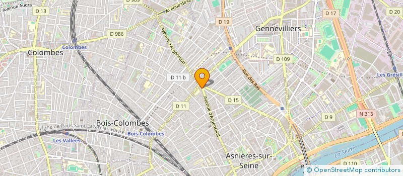 localisation de l'entreprise MONSIEUR SLAWOMIR KAJDAS  ASNIERES-SUR-SEINE