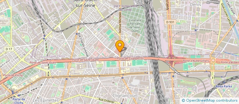 localisation de l'entreprise MONSIEUR SLIM BEN DAHMENE à SAINT-OUEN-SUR-SEINE