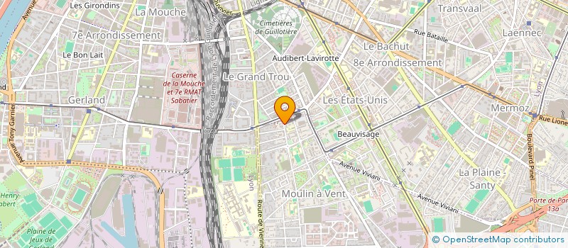 localisation de l'entreprise MONSIEUR SLIM RAOUANI  VENISSIEUX