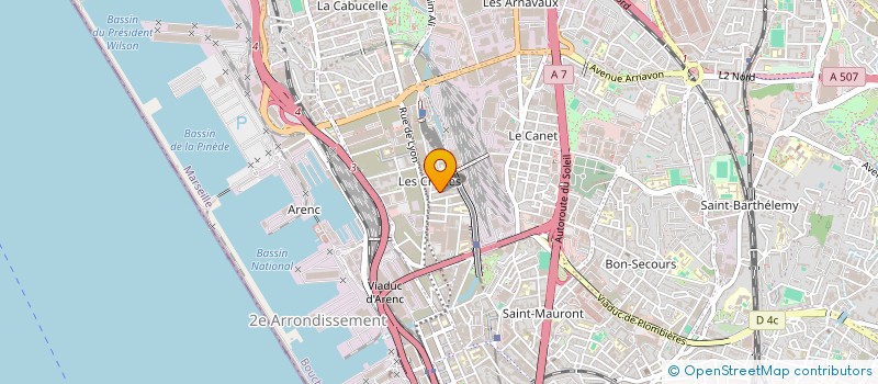 localisation de l'entreprise MONSIEUR SLIMANE AZOUAOU  MARSEILLE