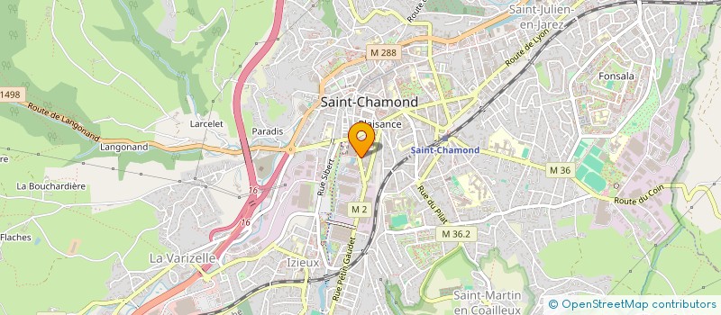 localisation de l'entreprise MONSIEUR SLIMANE BOUAZIZ  SAINT-CHAMOND