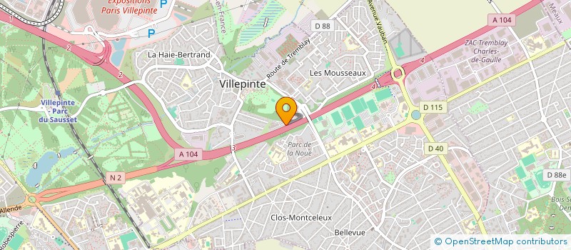 localisation de l'entreprise MONSIEUR SLIMANE BOUDHANE à VILLEPINTE