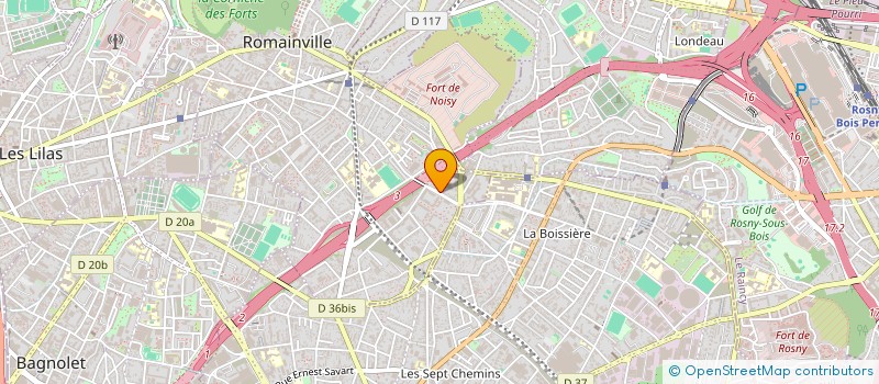 localisation de l'entreprise MONSIEUR SLIMANE BOUFRAINE à ROMAINVILLE