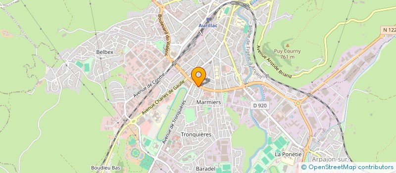 localisation de l'entreprise MONSIEUR SLIMANE CHORFI à AURILLAC