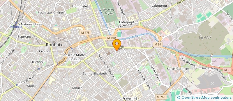 localisation de l'entreprise MONSIEUR SLIMANE DERRADJI  ROUBAIX