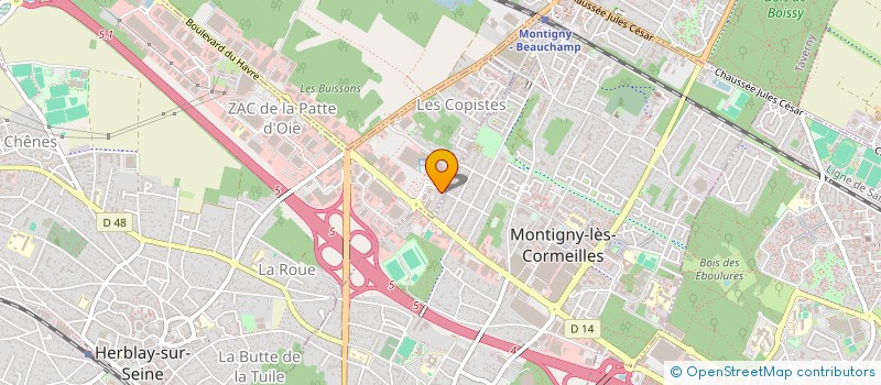 localisation de l'entreprise MONSIEUR SLIMANE DHIFALLAH  HERBLAY-SUR-SEINE