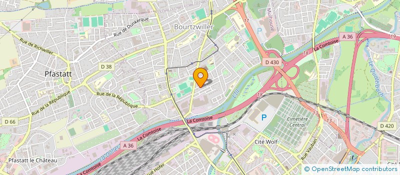 localisation de l'entreprise MONSIEUR SLIMANE DJEFAFLIA  MULHOUSE