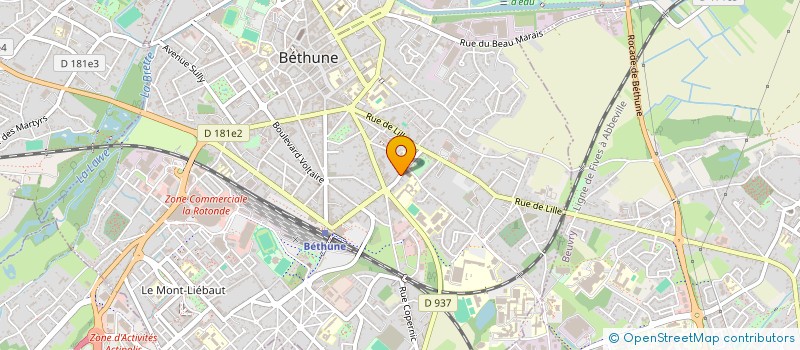 localisation de l'entreprise MONSIEUR SLIMANE HADDAD à BETHUNE