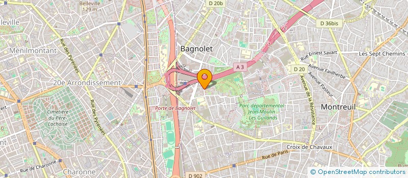 localisation de l'entreprise MONSIEUR SLIMANE HAMANE à BAGNOLET