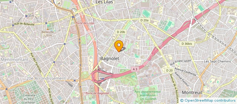 localisation de l'entreprise MONSIEUR SLOBODAN OBRENIC à BAGNOLET
