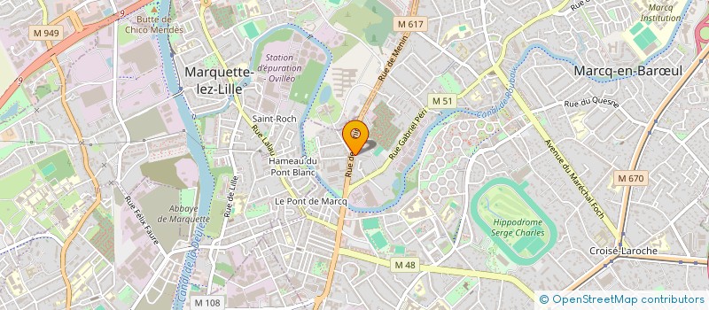 localisation de l'entreprise MONSIEUR SLY CROQUELOIS AMRI à MARCQ-EN-BARŒUL