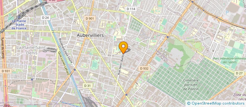 localisation de l'entreprise MONSIEUR SMAIL BAALOUDJ  AUBERVILLIERS