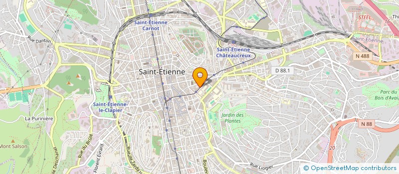 localisation de l'entreprise MONSIEUR SMAIL BOUABDALLAH  SAINT-ETIENNE