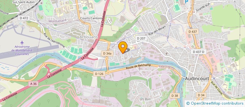 localisation de l'entreprise MONSIEUR SMAIL BOUTSA  AUDINCOURT