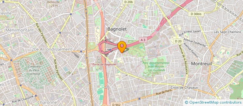 localisation de l'entreprise MONSIEUR SMAIL CHABANE à BAGNOLET